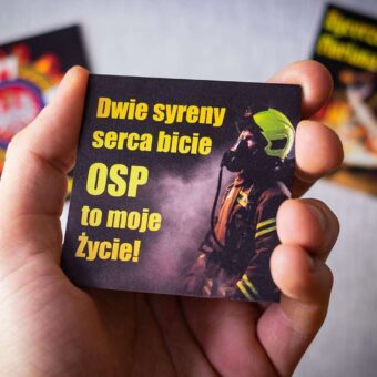 Insta magnesy na lodówkę - Serca bicie OSP