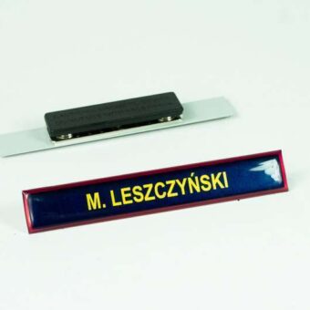 Identyfikator imienny Straży Ochrony Kolei na magnes