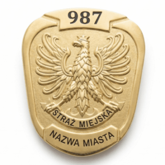 odznaka strazy miejskiej i gmiennej z misiadzu