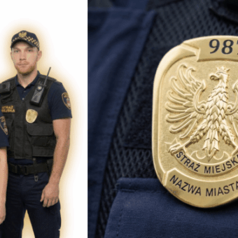 odznaka strazy miejskiej i gmiennej z misiadzu
